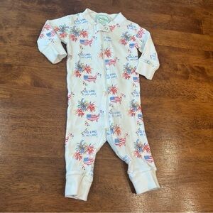 Grace & James This land is my land patriotic 4th of July one piece size 6M